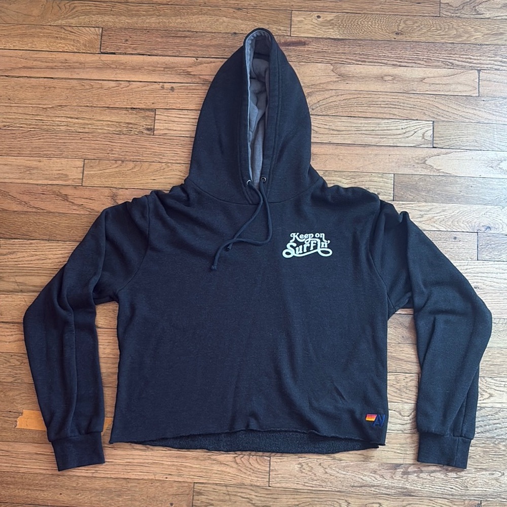 Aviator Nation Keep On Surfin’ Black Hoodie